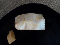 Black and White Velvet Hat